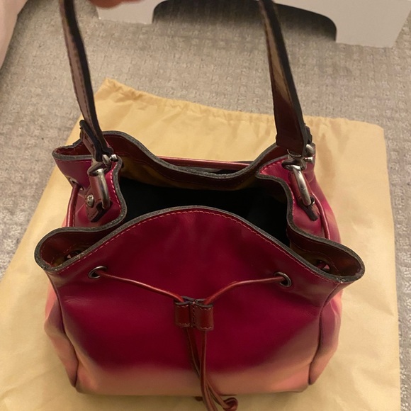 Patricia Nash Pink Ombre Leather Shoulder Bag - Picture 6 of 10